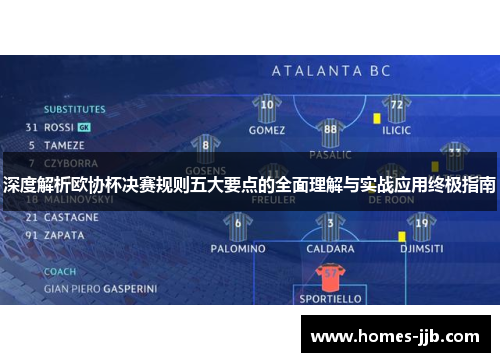 深度解析欧协杯决赛规则五大要点的全面理解与实战应用终极指南